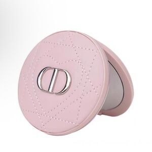 Christian Dior Compact mirror w/box PINK logo Novelty